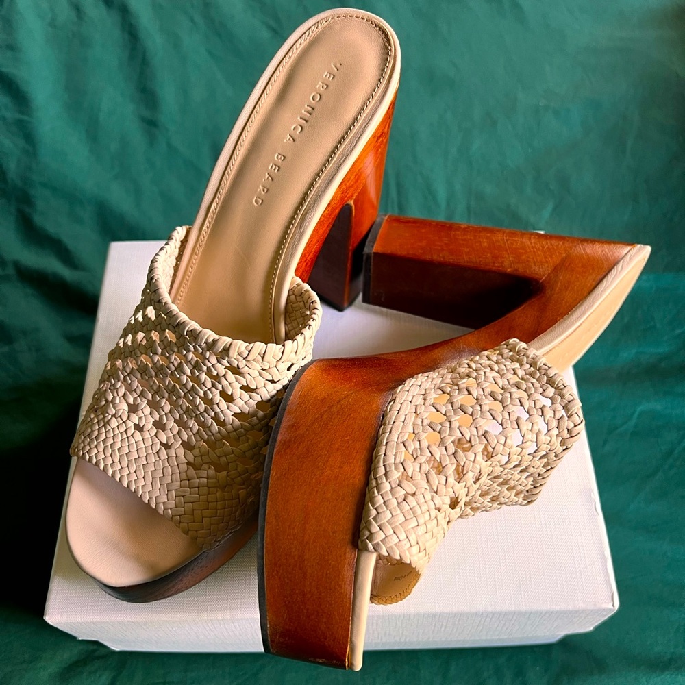 COPY - Guadalupe Platform Sandals by Veronica Beard. - Picture 3 of 9